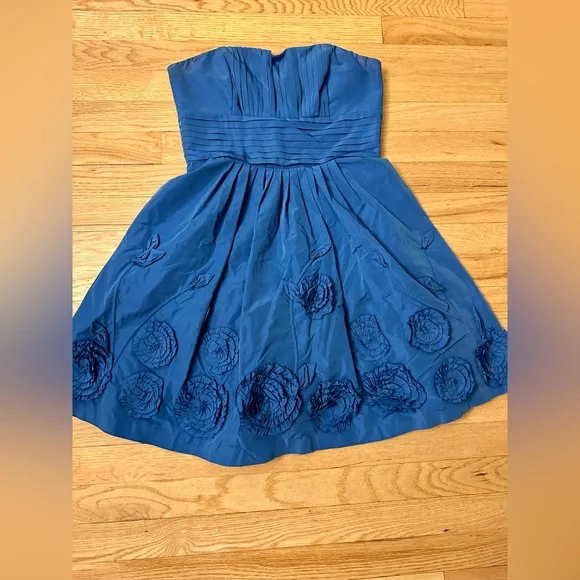 BCBGMaxAzria | Dresses | Bcbg Max Azria Strapless Royal Blue Mini Dress |  Poshmark